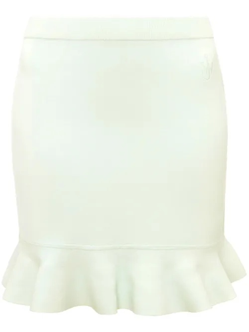 Jupe en maille à logo brodé - JW Anderson - Modalova