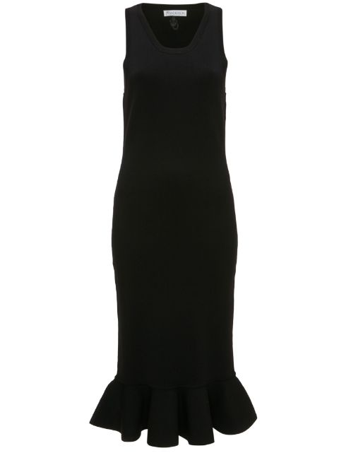 JW Anderson ruffled-trim sleeveless midi dress Women