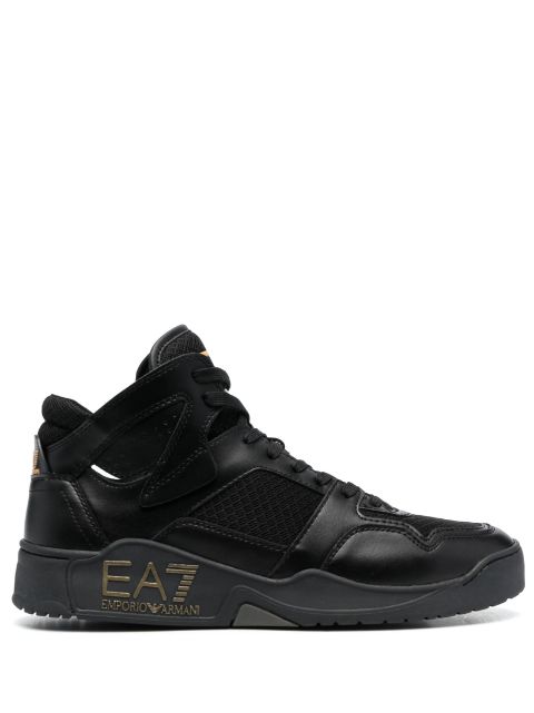 Ea7 Emporio Armani zapatillas altas con logo en relieve