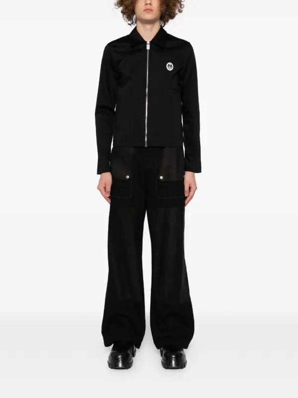 1017 ALYX 9SM アリクス 20aw 2bポリエステルジャケット 1017 ALYX 9SM ピースサイン ジャケット | ブラック | FARFETCH JP
