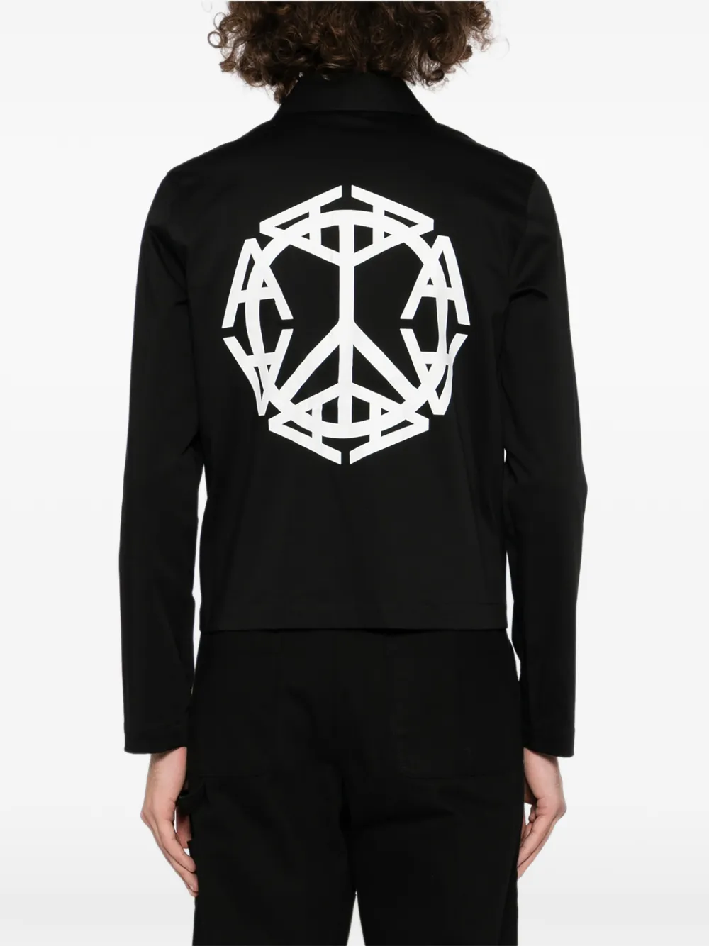 1017 ALYX 9SM Peace jack met rits en logoprint Zwart