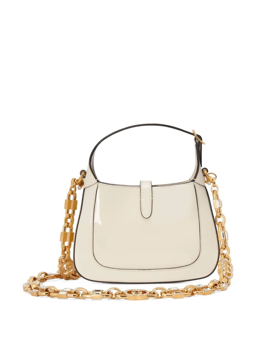 Shop Gucci Mini Jackie 1961 Shoulder Bag In White