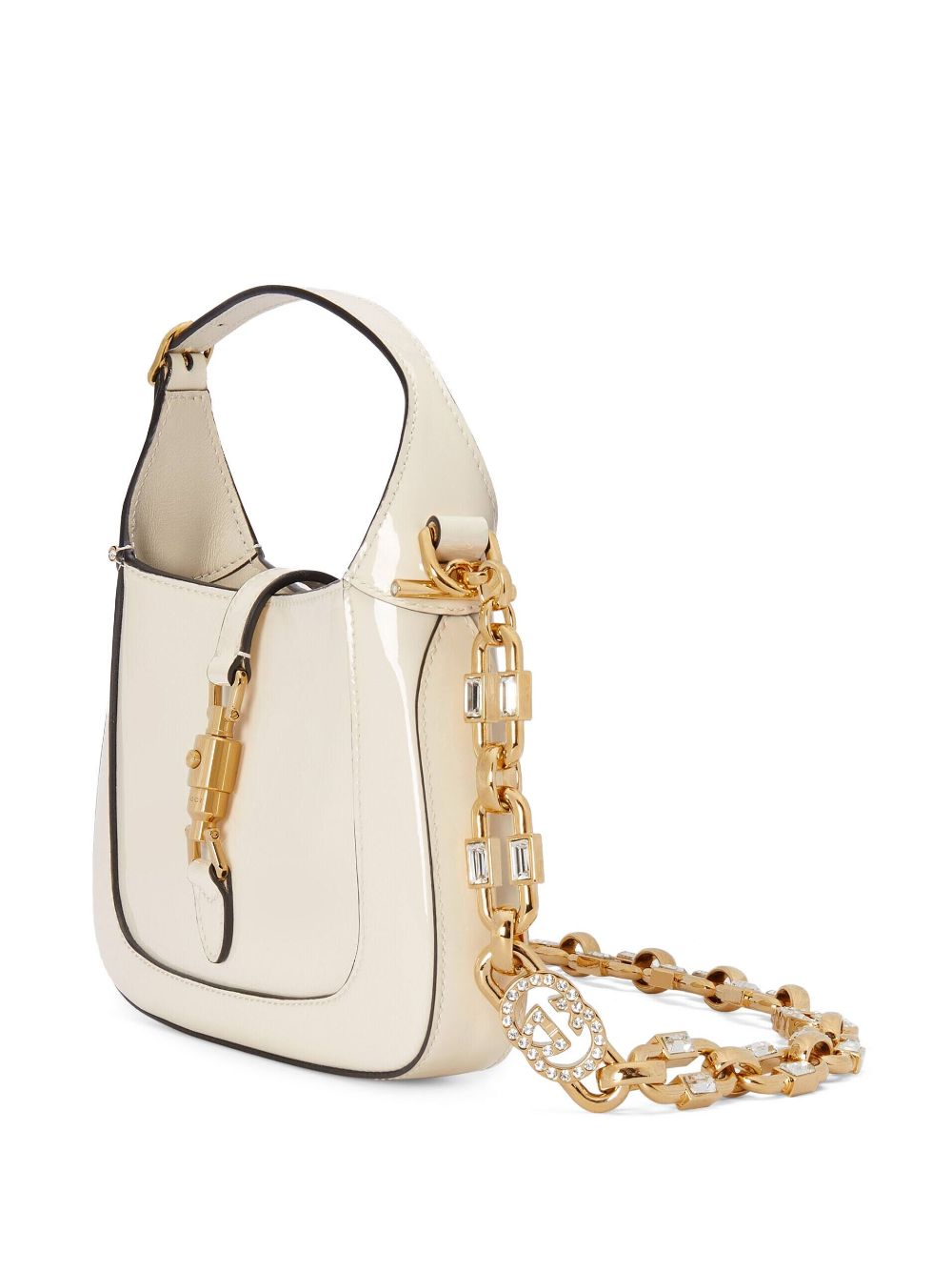 Shop Gucci Mini Jackie 1961 Shoulder Bag In White