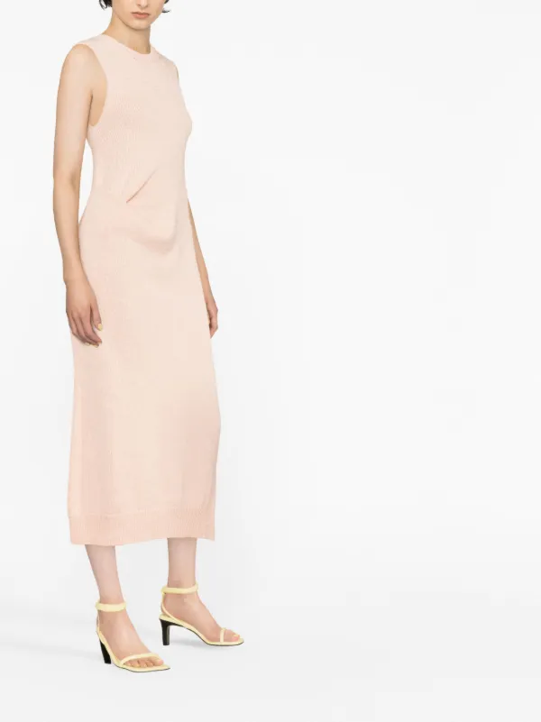 Jil Sander fine-knit Maxi Dress | Pink | FARFETCH ID Jil Sander fine-knit Maxi Dress | Pink | FARFETCH ID
