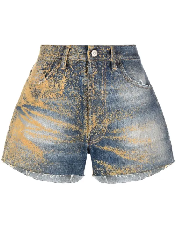 Mens high waisted deals jean shorts