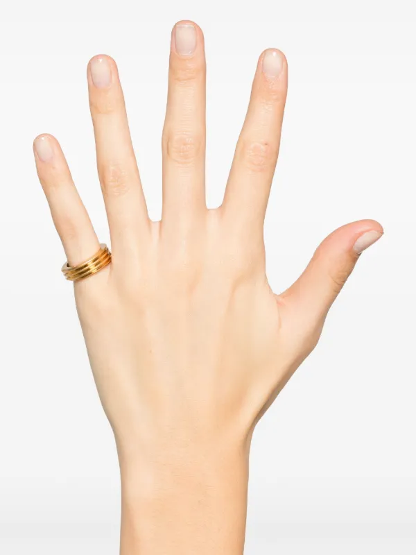 【MAISON MARGIELA】BOLT AND NUT RING CIRCLE Maison Margiela Gold Bolt & Nut Ring - Yellow | Garmentory