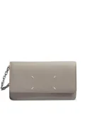 Maison Margiela chain-strap leather wallet - Grey