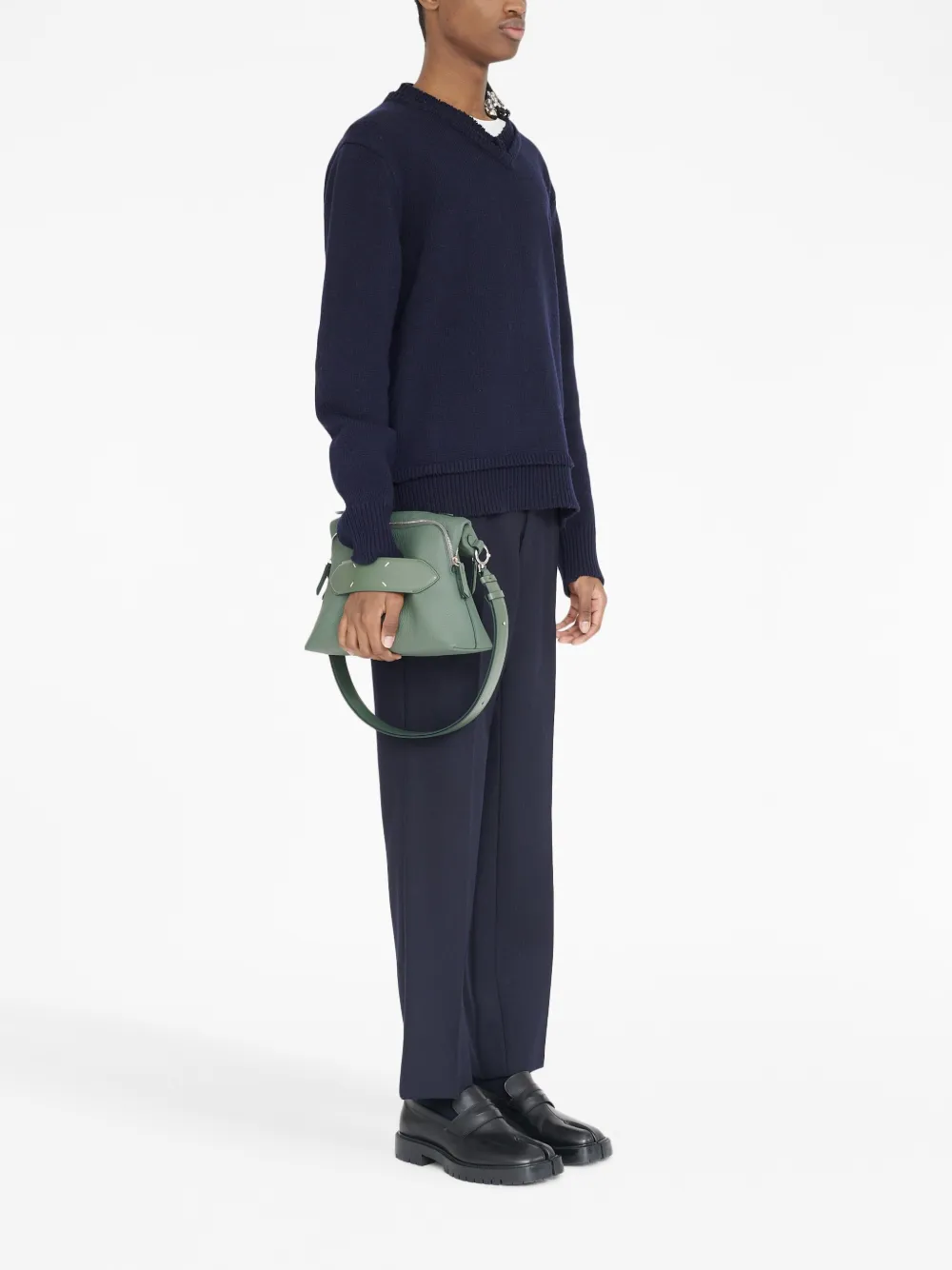 Shop Maison Margiela Soft 5ac Shoulder Bag In Green