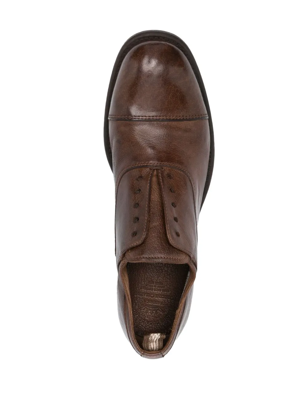 Officine Creative Calixte 003 Leather Brogues In Brown