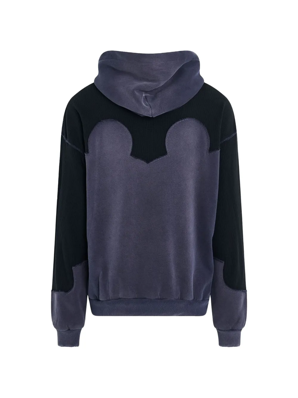 Maison Margiela Desconstruction hoodie met patchwork Blauw