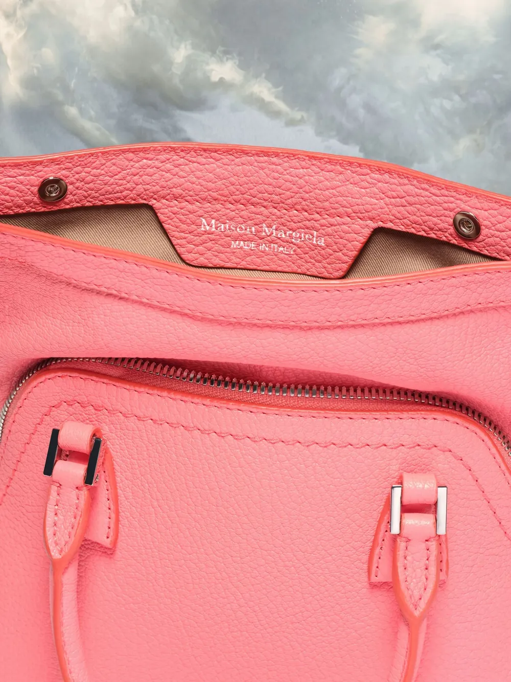 Maison Margiela 5ac Top-handle Zip-fastening Satchel Bag In Pink