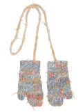 Maison Margiela handmade knitted gloves - Blue