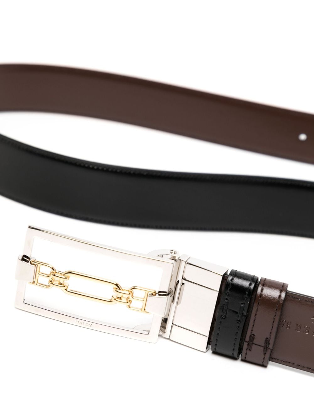 Bally Draper leather belt - Zwart