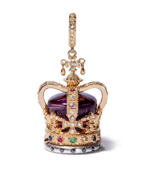 Pendentif Coronation Crown en 18ct pavé de diamants - Annoushka - Modalova