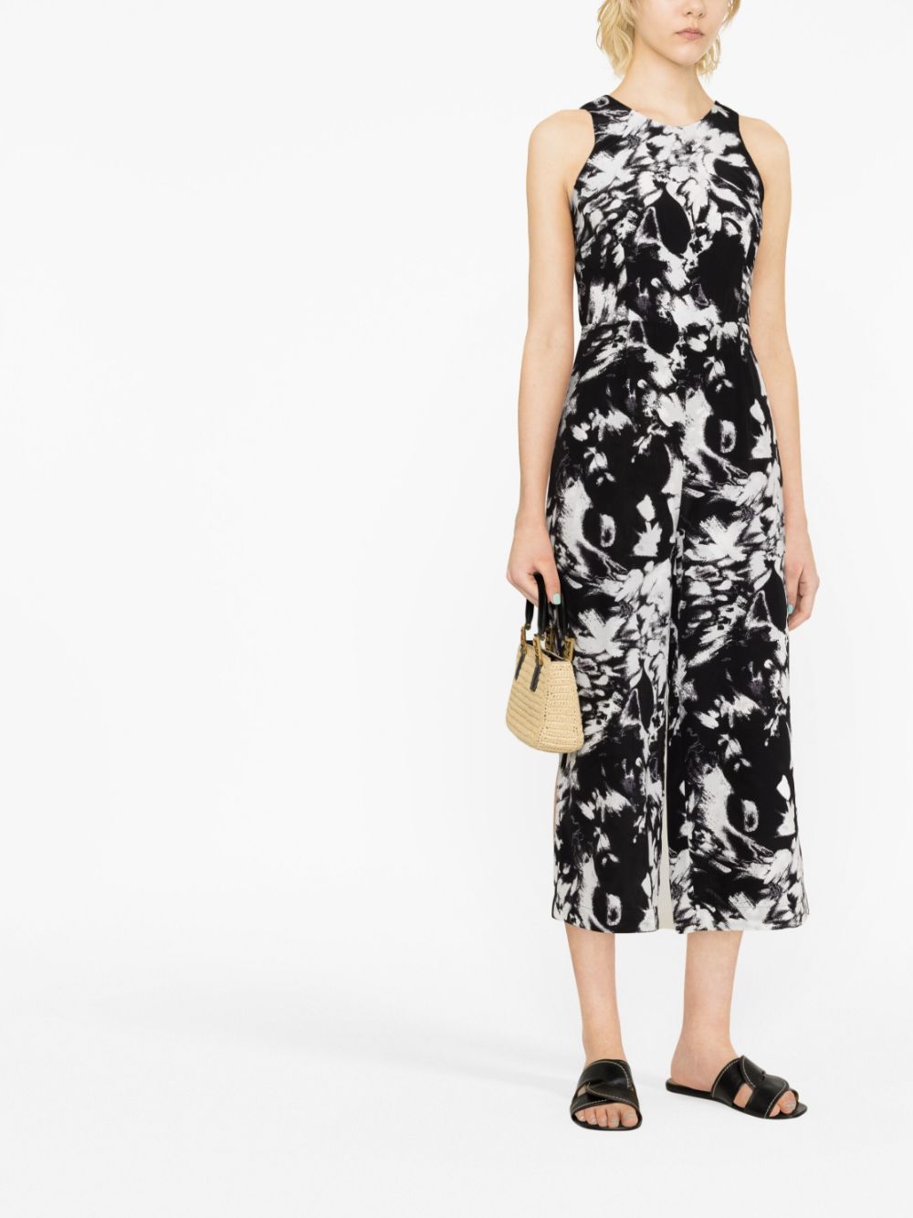 Ermanno Scervino Jumpsuit met grafische print - Wit