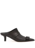 MM6 Maison Margiela Rider 50mm pointed-toe mules - Black