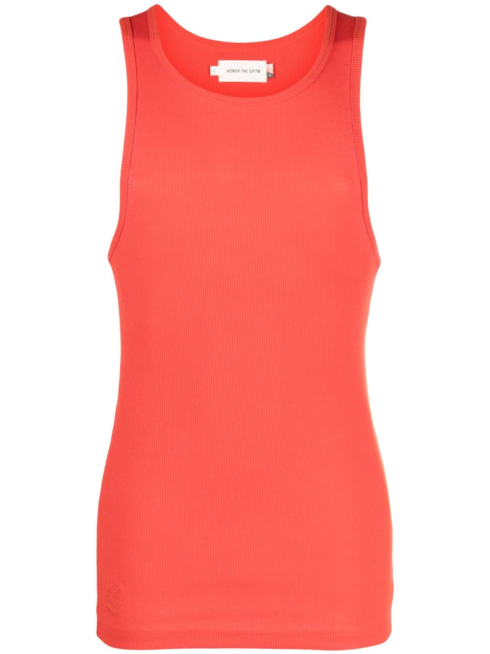 Honor The Gift Sleeveless Crest Tank In Orange