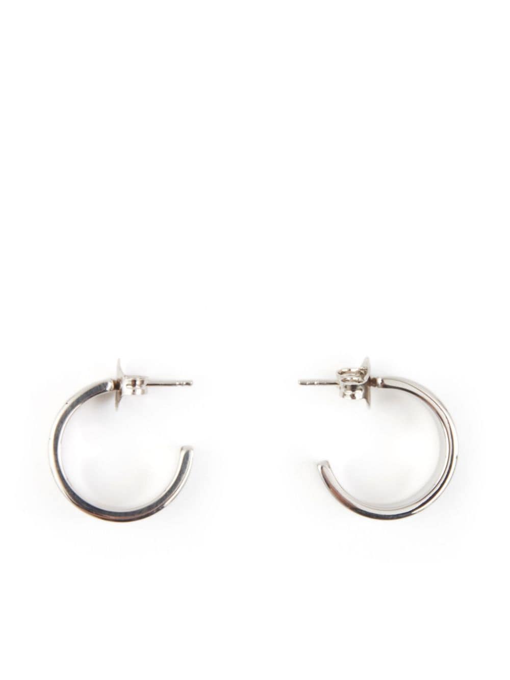Image 2 of MM6 Maison Margiela Numeric engraved hoop earrings