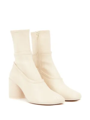 MM6 Madison Margiela オフホワイトカラー ショートブーツ MM6 Madison Margiela オフホワイトカラー ショートブーツ