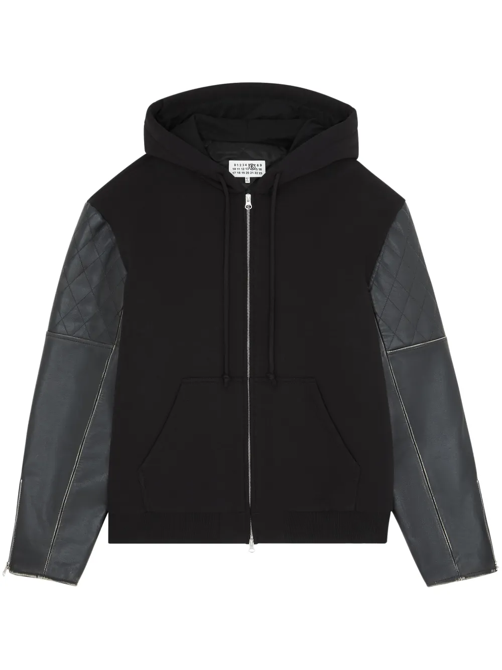 zip-up hooded jacket