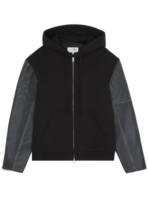 MM6 Maison Margiela zip-up hooded jacket