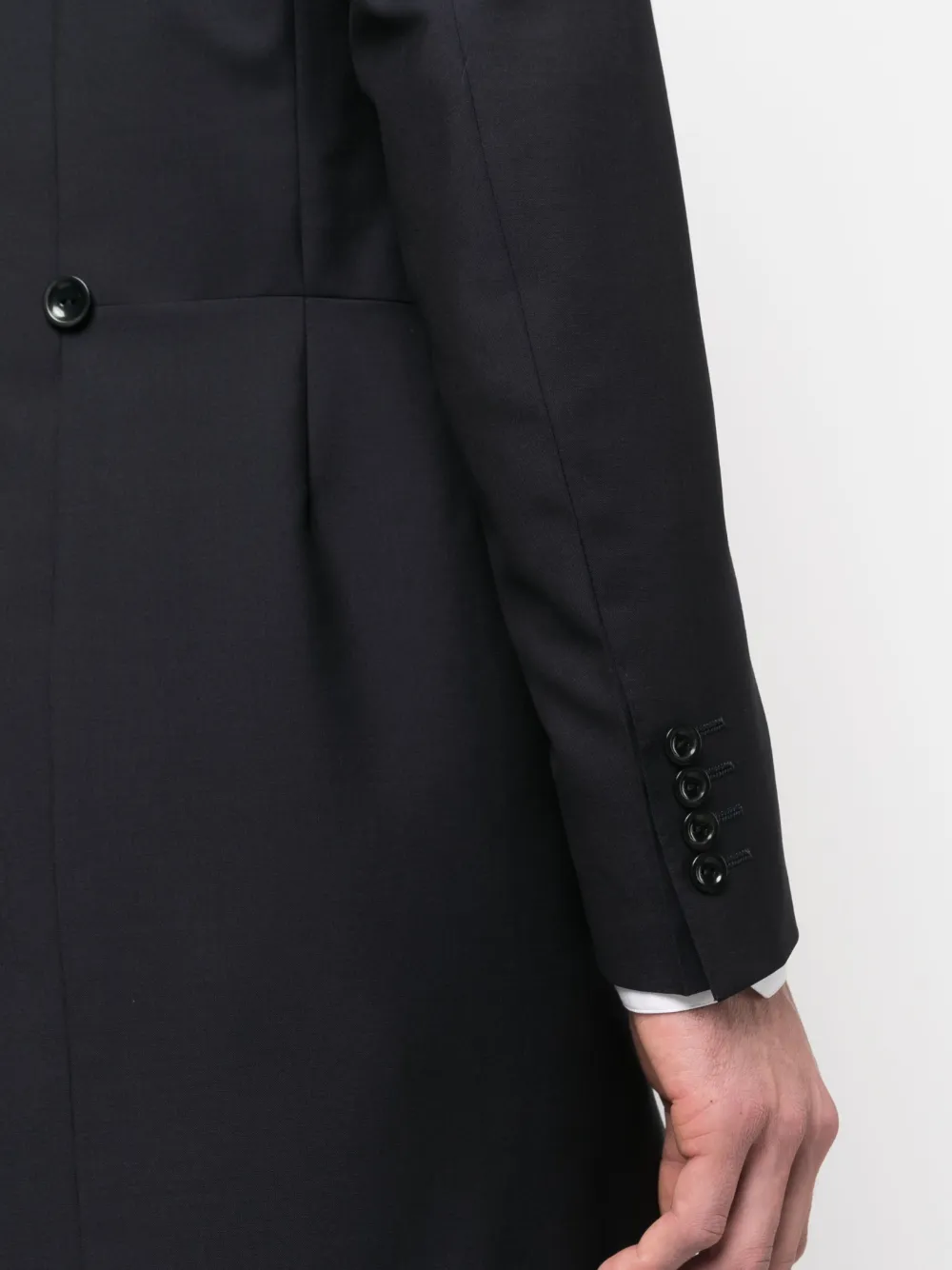 Canali Single-breasted Wool-mohair Suit In Blue