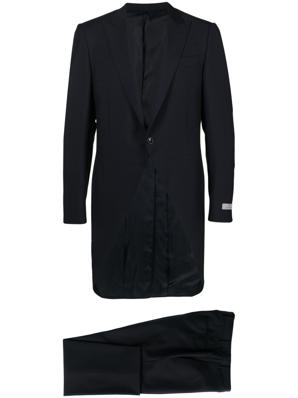 Canali single-breasted wool-mohair suit - Blue