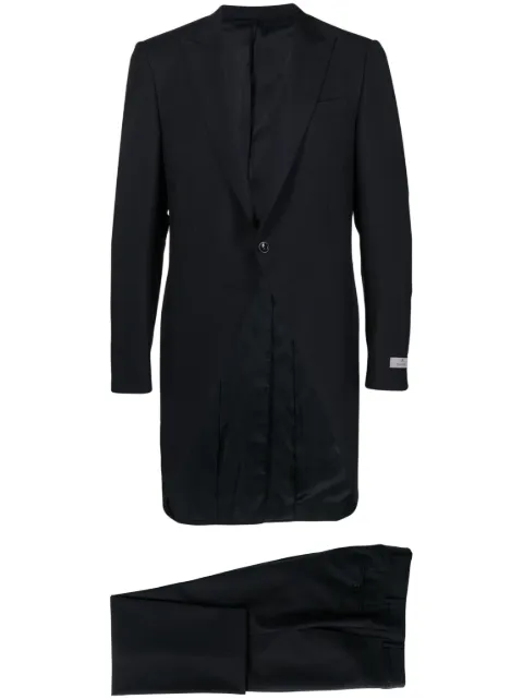 Canali single-breasted wool-mohair suit