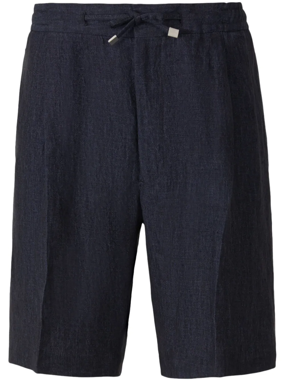 drawstring pressed-crease bermuda shorts