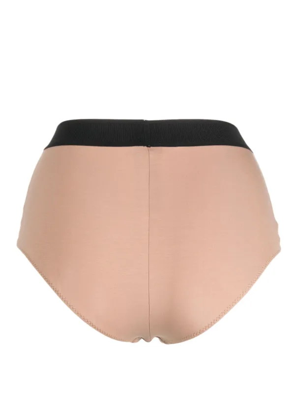 TOM FORD logo-band Briefs | Neutrals | FARFETCH