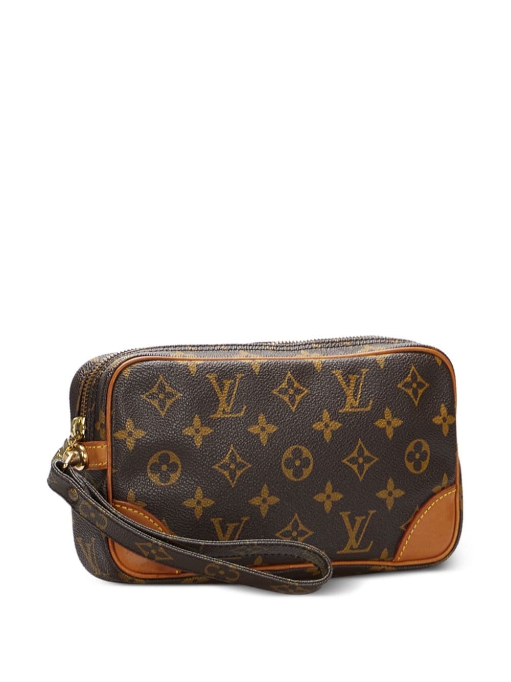 Louis Vuitton 1991 Pre-owned Marly Dragonne PM Clutch Bag - Brown