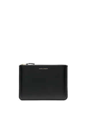 Comme Des Garçons Wallet Big Bow Serie Leather Pouch | Black