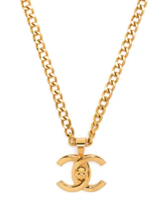 CHANEL Pre-Owned 1996 ココマーク ターンロック ネックレス CHANEL Pre-Owned 1996 ココマーク ターンロック ネックレス