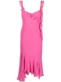 THE ANDAMANE ruffle-detail midi dress - Pink
