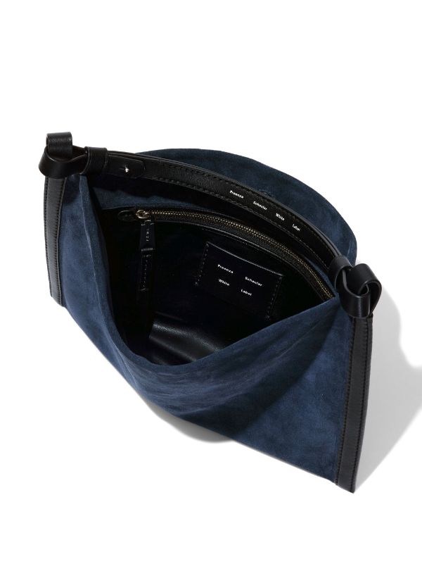 Navy suede outlet shoulder bag