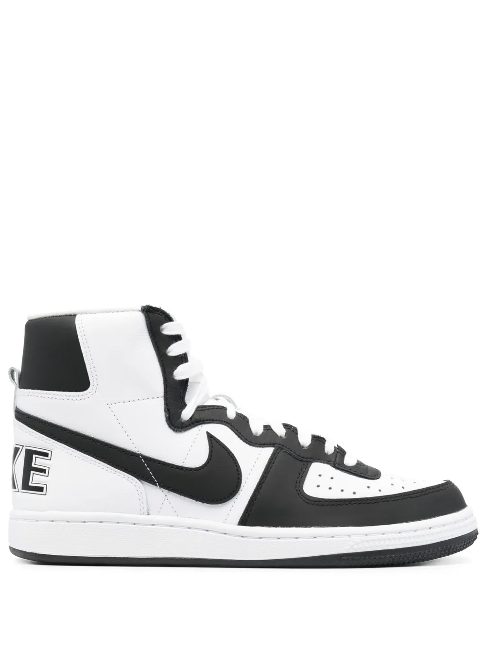 Comme Des Garçons Homme Deux Black & White Nike Edition Terminator High Sneakers In Black