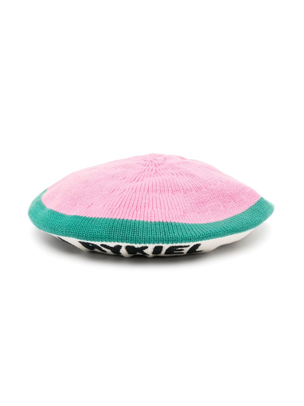 SONIA RYKIEL ENFANT embroidered-logo knit beret - Pink