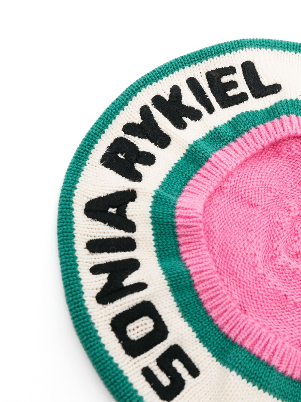 Image 2 of SONIA RYKIEL ENFANT embroidered-logo knit beret