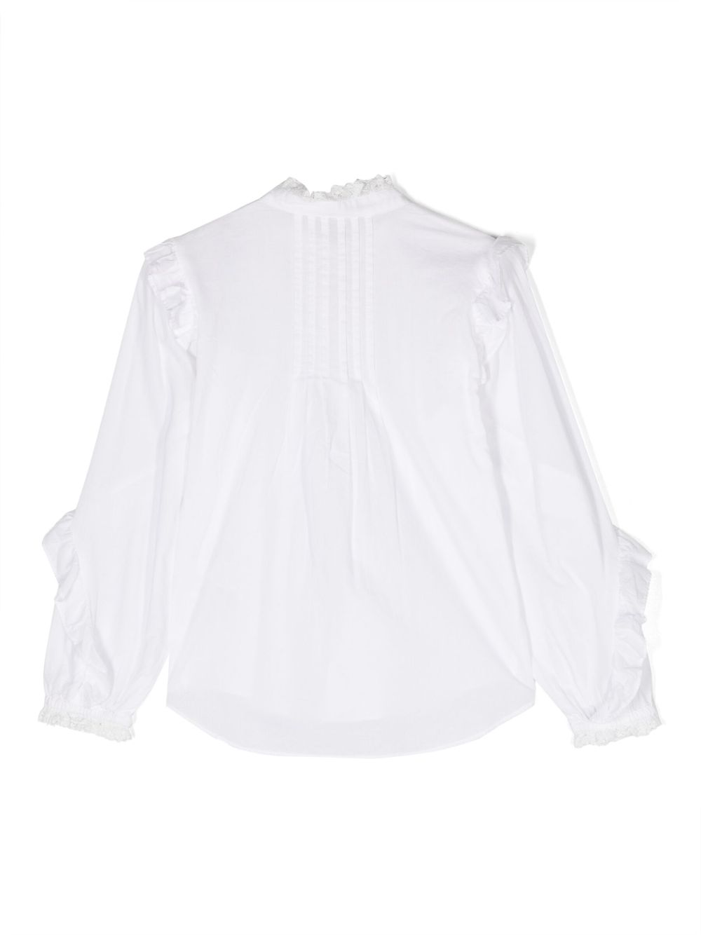 Zadig & Voltaire Kids Shirt met ruches - Wit