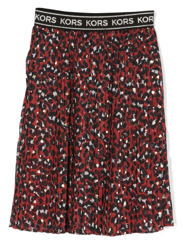 Michael kors leopard print 2024 skirt