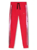 SONIA RYKIEL ENFANT sequin-embellished cotton track pants - Red