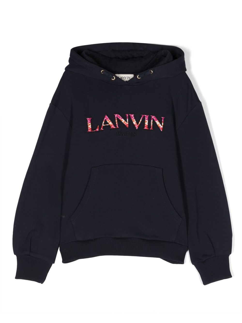 Image 1 of Lanvin Enfant logo-patch cotton hoodie