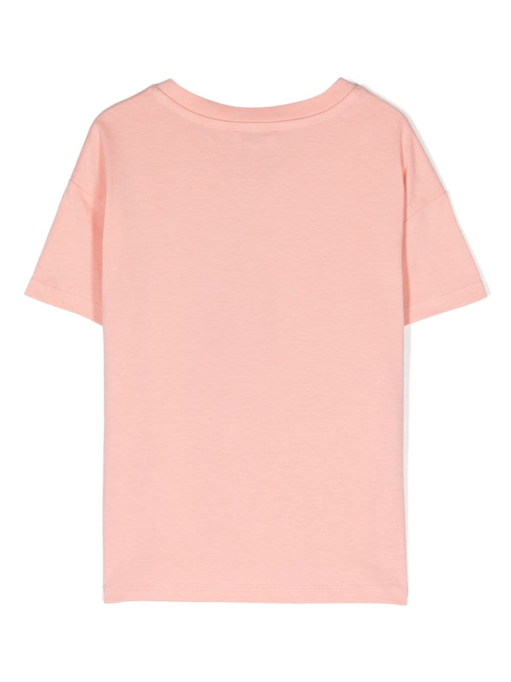 Kenzo Kids logo-print cotton-jersey T-shirt - Roze