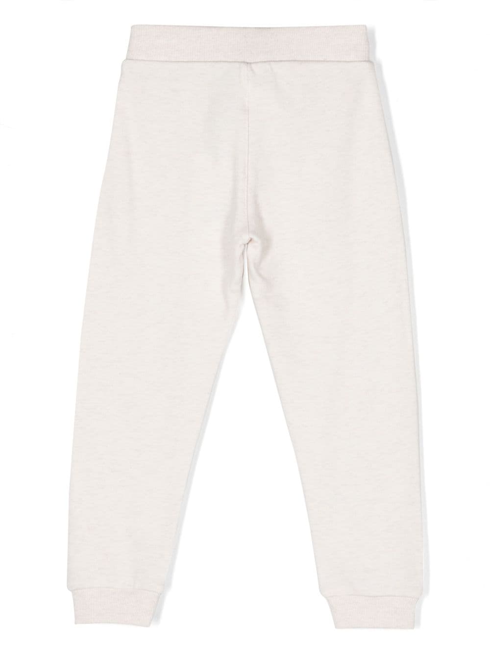 Shop Kenzo Logo-patch Cotton Track Pants In Neutrals
