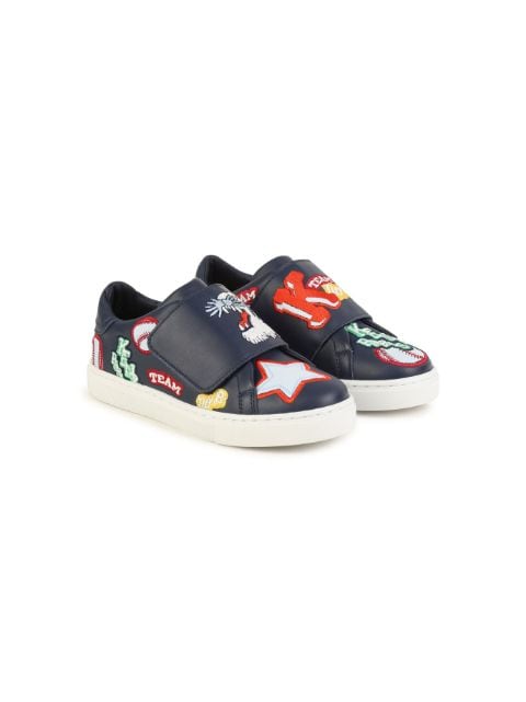 Kenzo Kids 刺绣低帮运动鞋