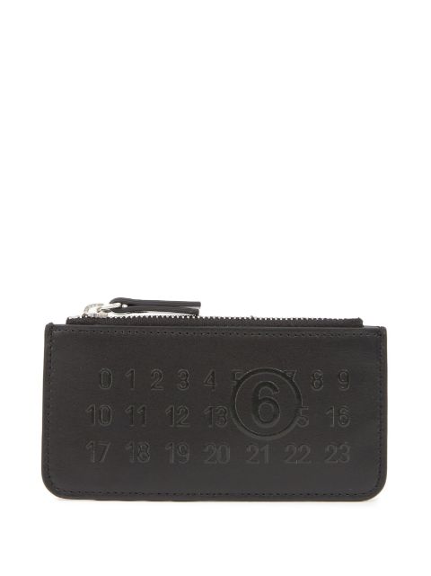 MM6 Maison Margiela Numeric logo-embossed card holder Women