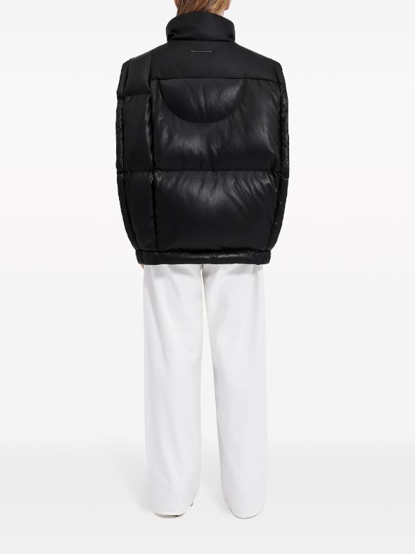 MM6 Maison Margiela x Chen Peng numbers-logo Padded Gilet - Farfetch