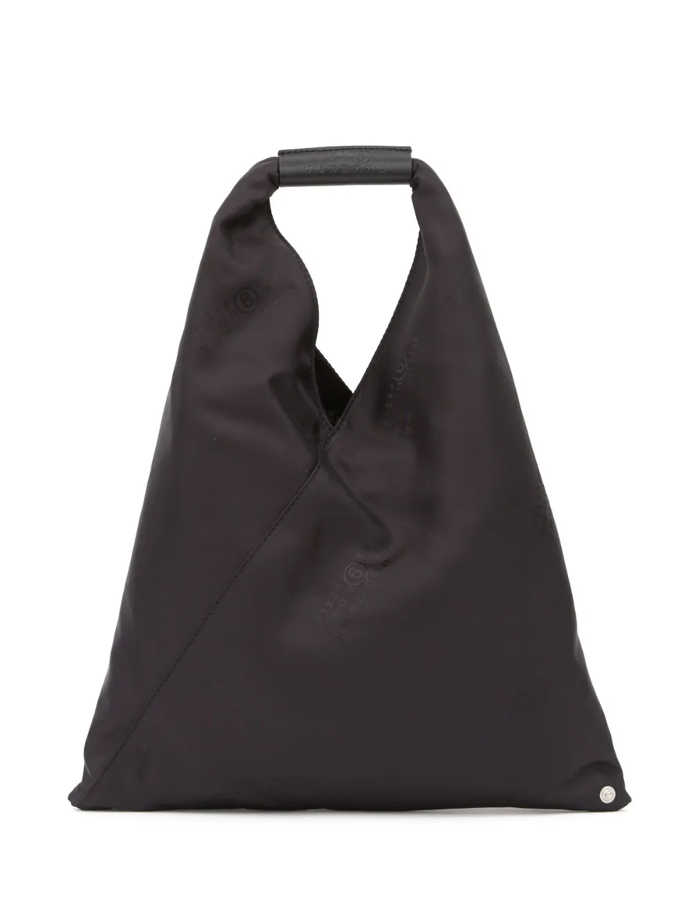 Mm6 Maison Margiela Japanese Triangle Tote Bag In Black