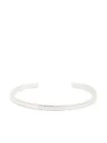 MM6 Maison Margiela Numeric engraved cuff bracelet - Silver