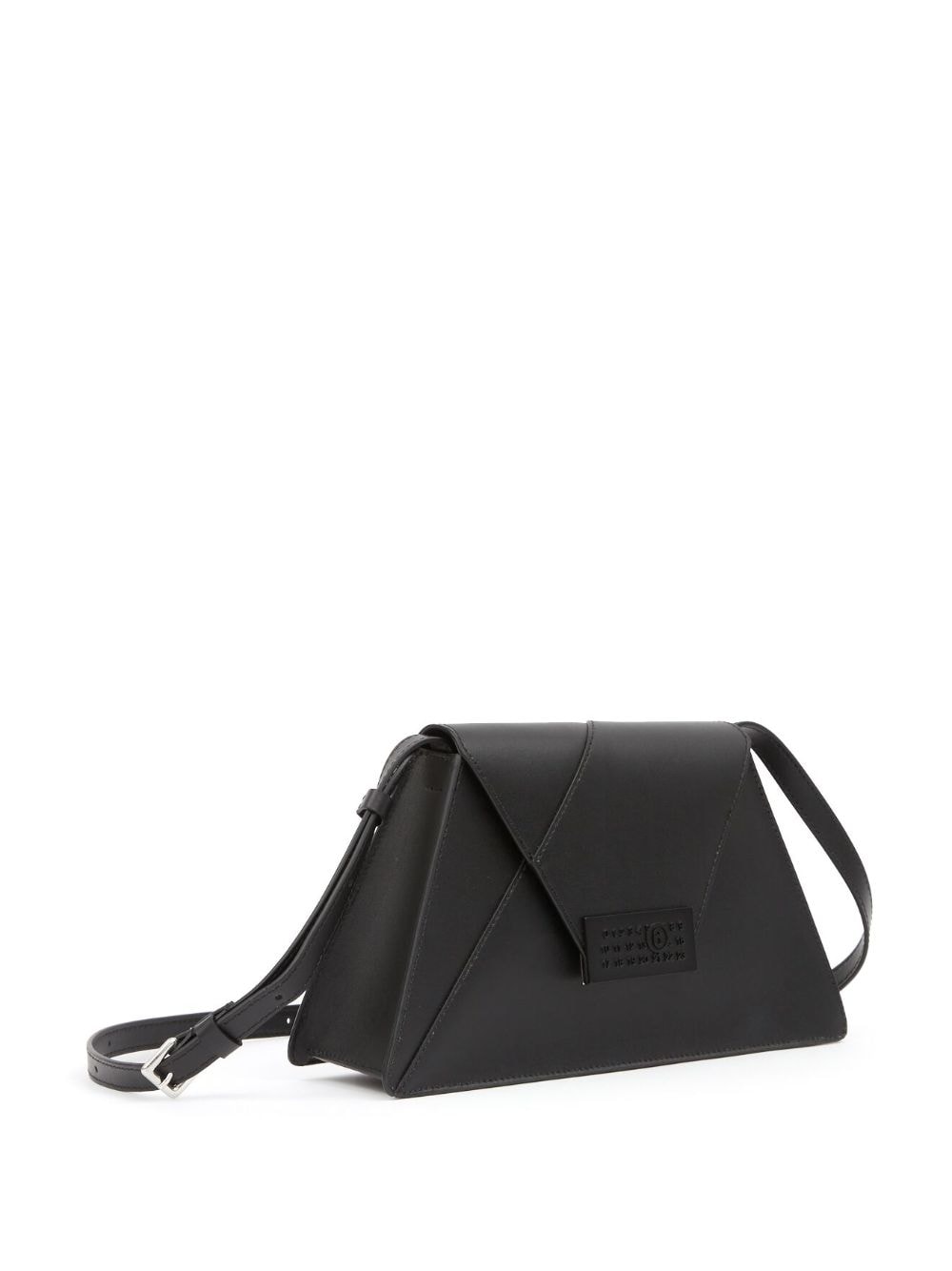 Shop Mm6 Maison Margiela Medium Numeric Shoulder Bag In Black